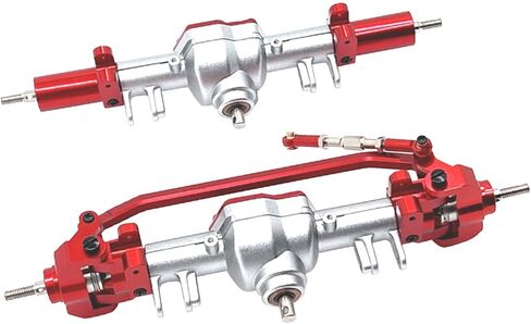 RC CAR ترقية أجزاء مجموعات ملحقات احتياطية ، مجموعة محور أمامي وخلفي ، إكسسوارات التعديل التحديثي لـ MN128 MN86 MN86S ، Argent و Red in Kuwait