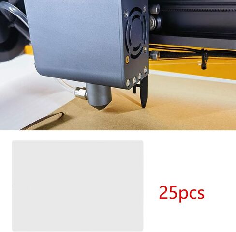 25 Pieces Engraving Marking Paper 29.7x21cm Craft Supplies Engraving Materials for H2D Engraver Glass Metal, White in Saudi Arabia