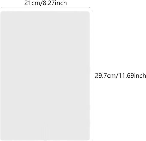 25 Pieces Engraving Marking Paper 29.7x21cm Craft Supplies Engraving Materials for H2D Engraver Glass Metal, White in Saudi Arabia