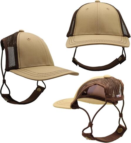 PupLid Baseball Caps for Dogs - Premium Stylish Sun Protection for The Modern Dog (Medium, Chambray Blue and White) in Saudi Arabia
