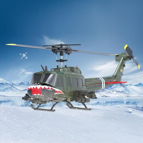 1/48 RC Helicopter للبالغين ، RC ERA C032 UH-1 Huey 2.4g 6ch طائرة التحكم عن بُعد Gyros مع تعليق الارتفاع والتدفق البصري ، والإقلاع/الهبوط على مفتاح واحد in Kuwait