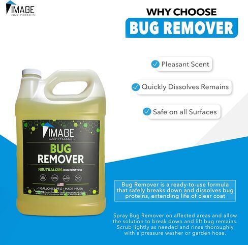 Image Wash Products Bug Remover - 1 Gallon - RV/Car/Truck Bug Remover Bug Protein Remover for Car Detailing - RV Maintenance Products - Polished Aluminum & Chrome Safe in Saudi Arabia