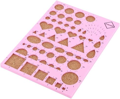 Paper Craft Quilling Tools Sets(4 Colors Optional) with Cork Quilling Template Board + Tweezer + Needles + Slotted Pen Quilling Tools(Rose Red) in Saudi Arabia