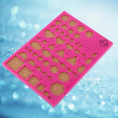 مجموعات أدوات الورق الحرفية (4 ألوان اختيارية) مع لوحة قالب Cork + Tweezer + Needles + أدوات القلم المقطوعة (Rose Red) in Saudi Arabia