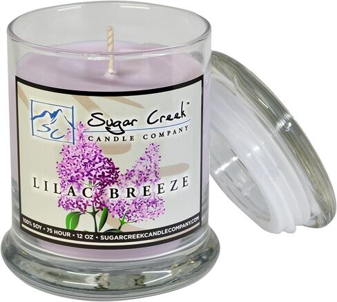 Lilac Breeze -100% Soy Wax Candle. Soy Candles Burn Cleaner ~ Longer ~ Non-Toxic ~ The Original 100% Yinzer Made in USA. Gift for Any Occasion in Saudi Arabia