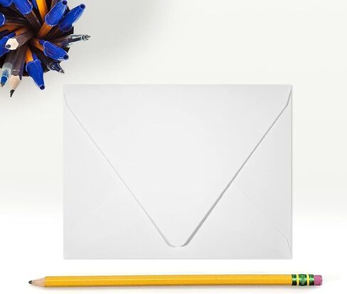 LUXPaper A6 Contour Flap Invitation Envelopes | 4 3/4" x 6 1/2" | Black Linen | 80lb. Text | 50 Qty in Saudi Arabia