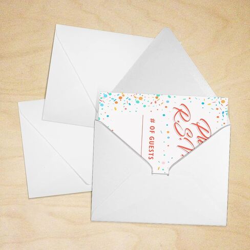 LUXPaper A6 Contour Flap Invitation Envelopes | 4 3/4" x 6 1/2" | Black Linen | 80lb. Text | 50 Qty in Saudi Arabia