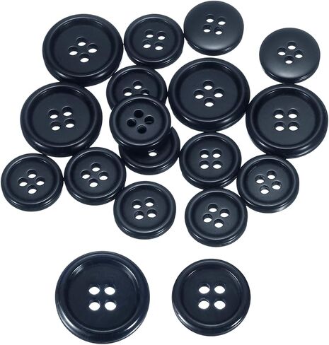 Harfington 16pcs بدلة أزرار 20/15 ملم الزر جولة الخياطة الحرفية للسترات للسترات للسترات للملحقات DIY ، البحرية الأزرق in Kuwait