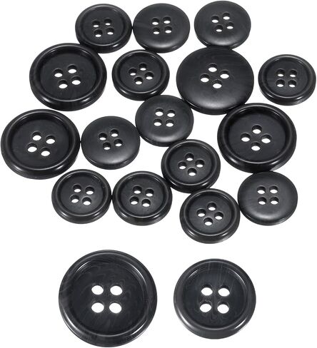 Harfington 16pcs بدلة أزرار 20/15 ملم الزر جولة الخياطة الحرفية للسترات للسترات للسترات للملحقات DIY ، البحرية الأزرق in Kuwait