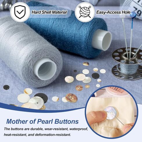 Patikil 50 PCS 12.5mm أم لؤلؤة الأزرار ، 2 فتحات MOP أزرار قذيفة اللؤلؤ الطبيعية لخياطة ملابس الملابس دعاوى القميص DIY الزخرفة ، رمادي in Kuwait