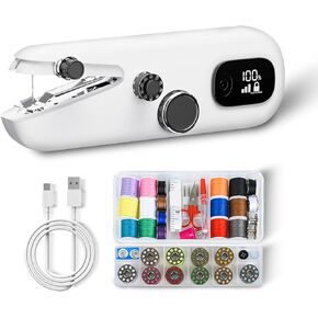 Handheld sewing machine, convenient electric mini sewing machine, suitable for home use, sewing fabric and clothes, easy to learn, for beginners, DIY