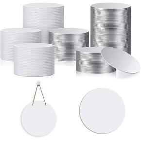Muka 20Pcs 6.9 Inch Round Sublimation Blank Aluminum Sheets, Aluminum Board for Picture Frame Ornament Blank Metal Sign