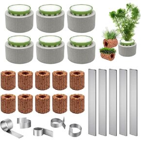 26 Pack New Upgrade Aquarium Plant Weights, Aquatic Water Plant Fixed Rings, Water Plants Cultivation Fixed Ring Plant Pot for Secure Aquatic Plant Placement (26PCS)