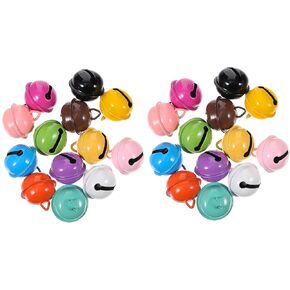 Artibetter 50pcs Pet Bell Prendants مختلط أجراس ألوان لتصنيع مفاتيح DIY وديكور العطلات Pretty Bell Pendant لإكسسوارات الحيوانات الأليفة والاحتفالات الاحتفالية