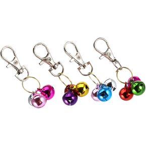 BESPORTBLE 4pcs Cat Collar Bells Durable Training Charms for Pet Safety Necklace Accessories for Dogs and Cats for Training and Identification Random Color