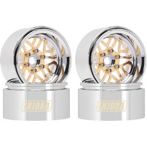 INJORA -9.65mm Offset 1.9" ModuWheel Brass & Aluminum Beadlock Wheels for 1/10 RC Crawlers(1905SR)