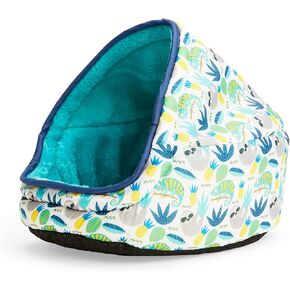 EveryYay Snooze Fest Jungle-Print Cuddle Cup Ferret Bed 11" L X 8.5" W X 9" H