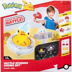 Pokémon Battle Spinner Arena Set - Two Battle Spinners with Two Poké Ball Spinner Launchers and Battle Arena