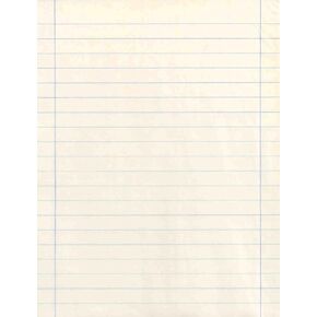 White Newprint Paper with Blue Margin - 8 1/2" x 11" (1/2" Margin) - Ream of 500 Sheets