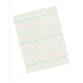 Newsprint Alternate Ruled Long Way Picture Story Paper for Grades K-6-18 x 12 in.