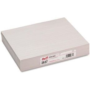 Skip-A-Line Ruled Newsprint Paper, 30 lbs., 11 x 8-1/2, White, 500 Shts/Pack, Sold as 1 Package, 8PACK , Total 8 Package