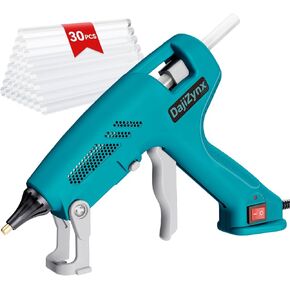 100W Hot Glue Gun Kit with 30 Glue Sticks - Heavy Duty Fast Heating Glue Gun for DIY Crafts, Home Repairs, Woodworking, and Arts - Professional-Grade Tool for Crafters, Artists, and DIYers