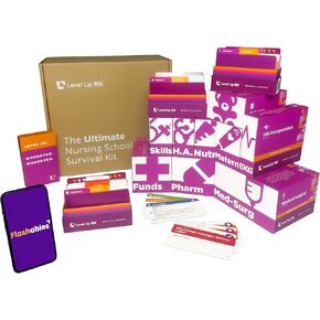 Ultimate Nursing School Survival Kit – Over 1900 Flash Cards – No Fluff – Covers 11 Core Nursing School Subjects – Only Essential 2025-2026 NCLEX ATI HESI Tested Info