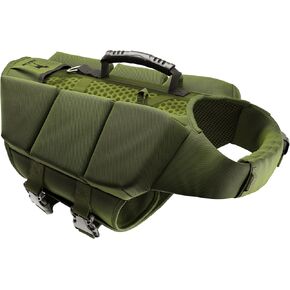 NOAH & PAW Dog Life Jacket, Human Standards Lifejacket Design, Dog Life Vest for Swimming and Boating, 3X Foam Support for Max Floating, Breathable Mesh, Salvavidas para Perros, Size L
