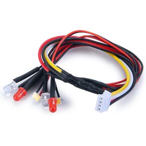 RC LED Front Light and Red Rear Light Taillight Set for Kyosho Mini Z 4x4 32521 1/24 Scale Wrangler