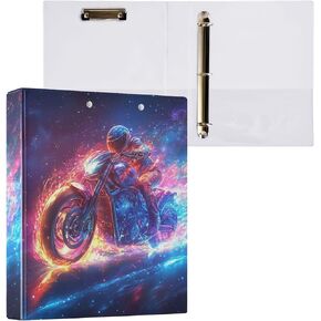 Peony Round Ring Binders 1.5 Blue Whtie Rose Porcelain 3 Ring Clipboard Binder for Office School Work Supplies File Folder 200 Sheet Capacity Easy Open