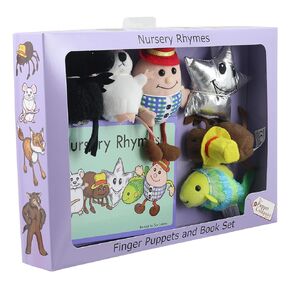 The Puppet Company Traditional Story Sets Nursery Rhymes Book and Finger Puppets Set
