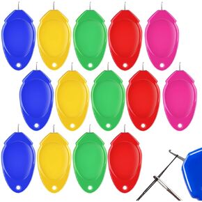 Fedmut Needle Threaders for Hand Sewing, 35 pcs Sewing Machine Needle Threader Simple Thumb Shape with Clear Box for Craft Work, Sewing Machine, Embroidery Floss and Cross-Stitch - 5 Colors