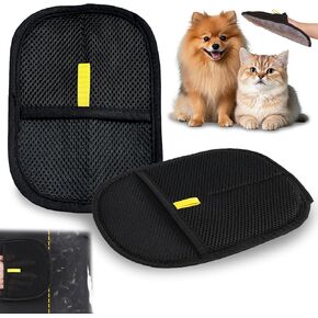 2 PCS Reusable Electrostatic Gloves Pet Hair Removal, Electro Static Glove for Pet Dog Cat Hair Remover