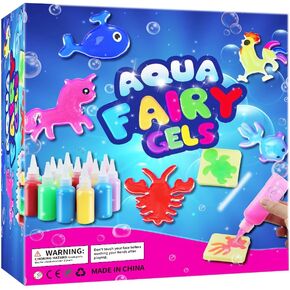 YNIEHNOY Magic Water Elf Toy Powder Refill-24 Magic Gesl&6 Water Elf Powder–Make Your Own Water Pets & Squishy Toys–Fun Summer DIY Craft Kit, Birthday Gifts & Party Favors for Kids Ages 3+﻿