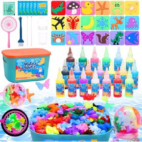 NURTUDIS Magic Water Elf Toy Kit for Kids,Handmade Water Gel Kit with 20 Magic Gels