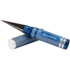 Rongon Luminum Alloy 0-14mm Hole Hole Puncher Reamer Hole Punch Tool Reamer Tool مع غلاف واقٍ لموصل شاحنة الشاحنة