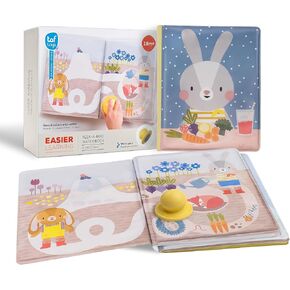 Taf Toys water reveal pad with Magic Stamp Interactive Reusable Water-Reveal Activity book for Toddlers 18 month, Non-Toxic & Quick-Drying Baby water magic for Toddler and Infants, Perfect Shower Gift