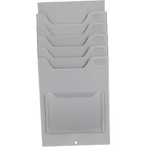 IMIKEYA Multi-pocket Rack Organizer for Material Cards Wall-mountable Card Holder for Attendance Tags and Labels Home Office School and Warehouse Use