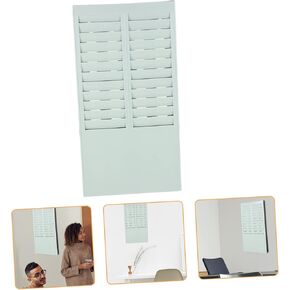 STOBOK Office Wall-Mounted Attendance Card Rack Slots Card Storage Rack for Exam Room