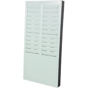 NUOBESTY Slot Multi-Card Holder Office Sign-in Rack Wall-Mounted Attendance Card Storage for Exam Room