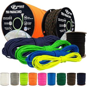 Paracord Planet 750 Paracord – Type IV Multi-Purpose Nylon Cord with 11 Strand Inner Core – Turquoise, 250 Feet