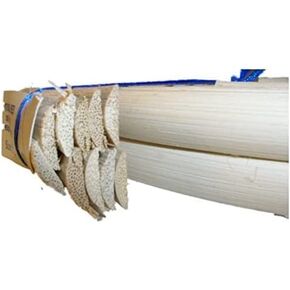 1/2 Pound Coil of Flat Oval Reed for Basket & Seat Weaving, Natural Color, 1/4" Width