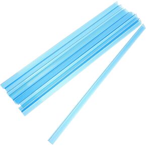 Ganazono 10pcs مقاطع قضيب التعادل البلاستيكية للوثقان شريط الانزلاق A4 تقرير شريط القبضة