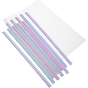DOITOOL 10pcs Slide Binders Strong Plastic Loose-Leaf Clips for Document Organization Multi-Functional Bookbinding Clips for School and Office Use