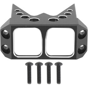 plplaaoo Aluminum Alloy Steering Servo Guard Armor SOA Cover CNC Anodized Protective Upgrade Part for 1/10 RC Crawler Cheeter Rig Rock Bouncer Capra RR10 Wraith DIY RC Car (Black)