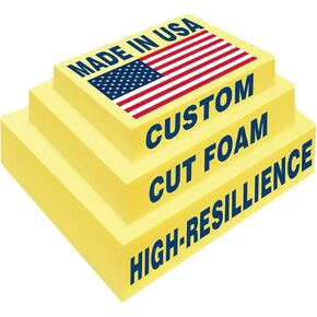 SINUOLIN Custom Upholstery Cut-to-Size Foam for Bench Cushions,Outdoor Indoor Furniture Sofa,Bay Window Chairs Seat Couch Replaceable Pads Breathable High-Resilience Thickened Foam for DIY Project