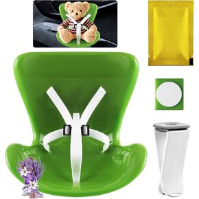 Car Seat for Labubu Dolls 10-17cm Have a Seat Car Air Vent Clip Safety Chair Accessories for Protecting Decorations Doll Sofa Black Interior Ornaments Suitable for Fans Dolls Collectors Display