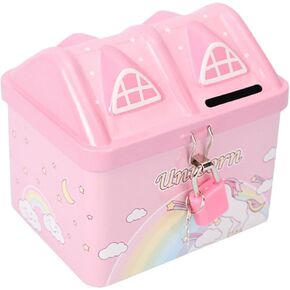 Piggy Bank Money Jar - Cartoon Money Saving Bank for Girls and Kids