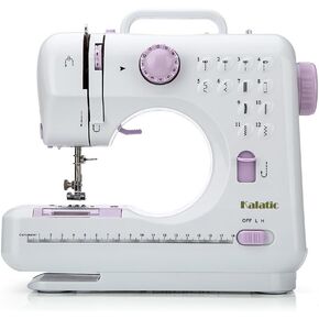 Mini Sewing Machine for Beginner by Kalatic - Small Electric Sewing Machines with 2 Speed 12 Built-in Stitch Patterns KT-054-A11