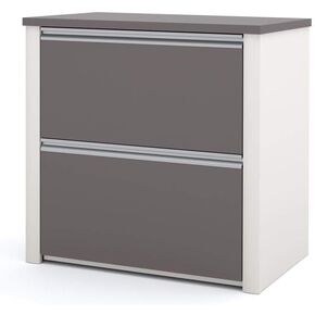 BESTAR Connexion 2 Drawer Lateral File Cabinet, 30", Slate/Sandstone